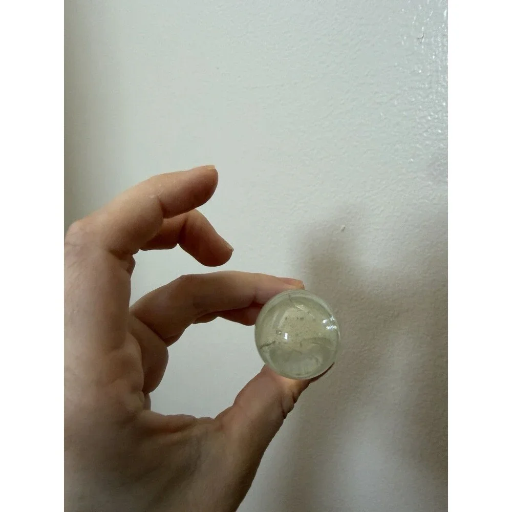 Clear Glass Knob Bottle Stopper with rubber seal -11/16'' to 13/16'' opening